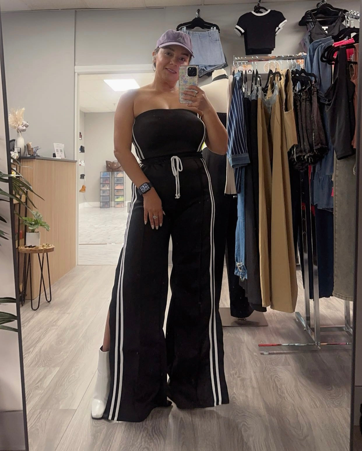 Sleek Side Stripe Jumper Top